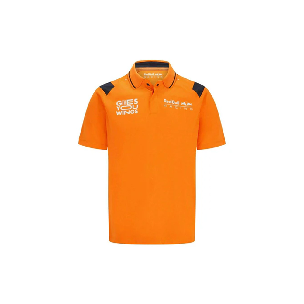 Cmc Motorsports Premium Quality Top Grade Red Bull Racing F1 Men's Max Verstappen Polo Shirt Orange 