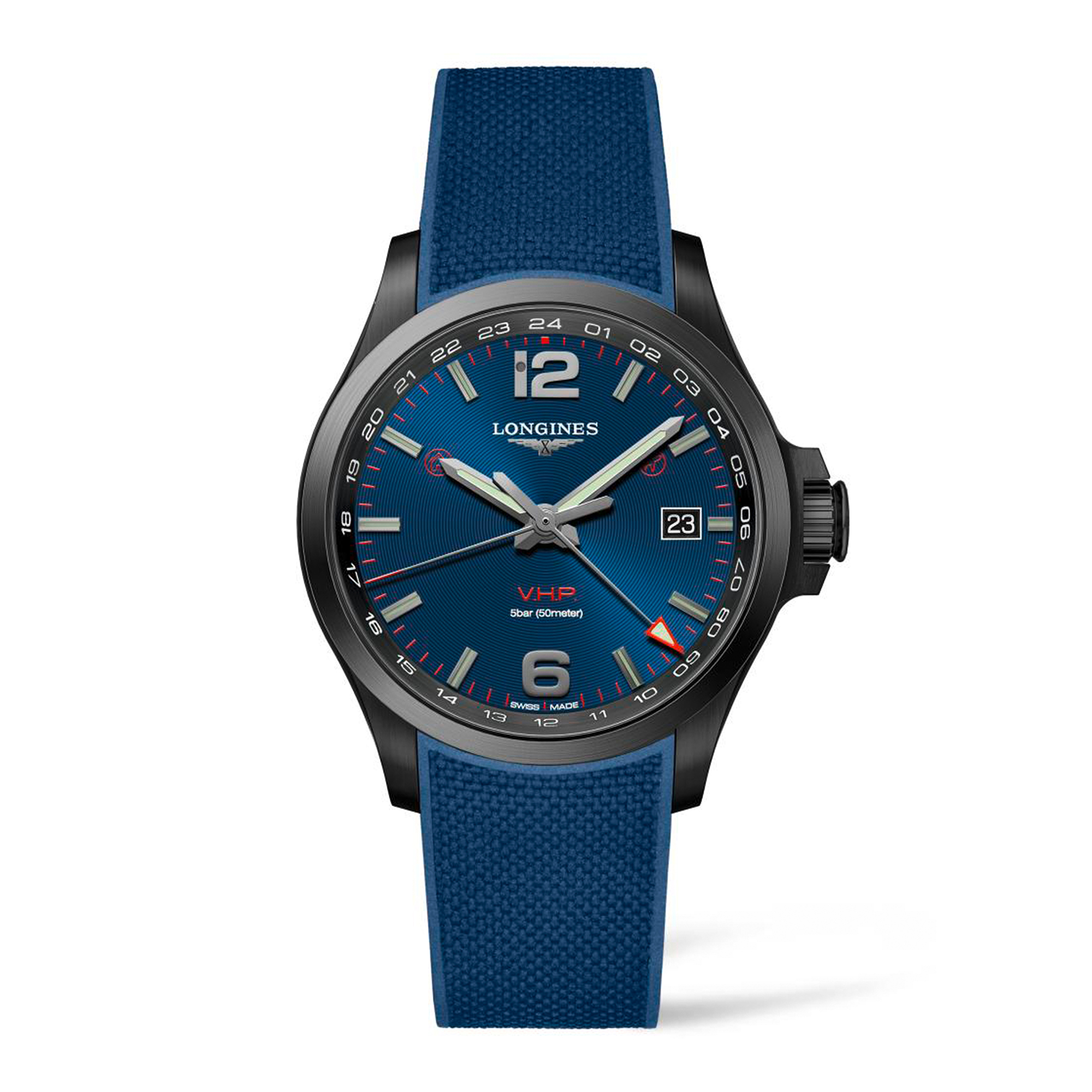 Longines Conquest V.H.P. GMT Men's Watch L3.728.2.96.9