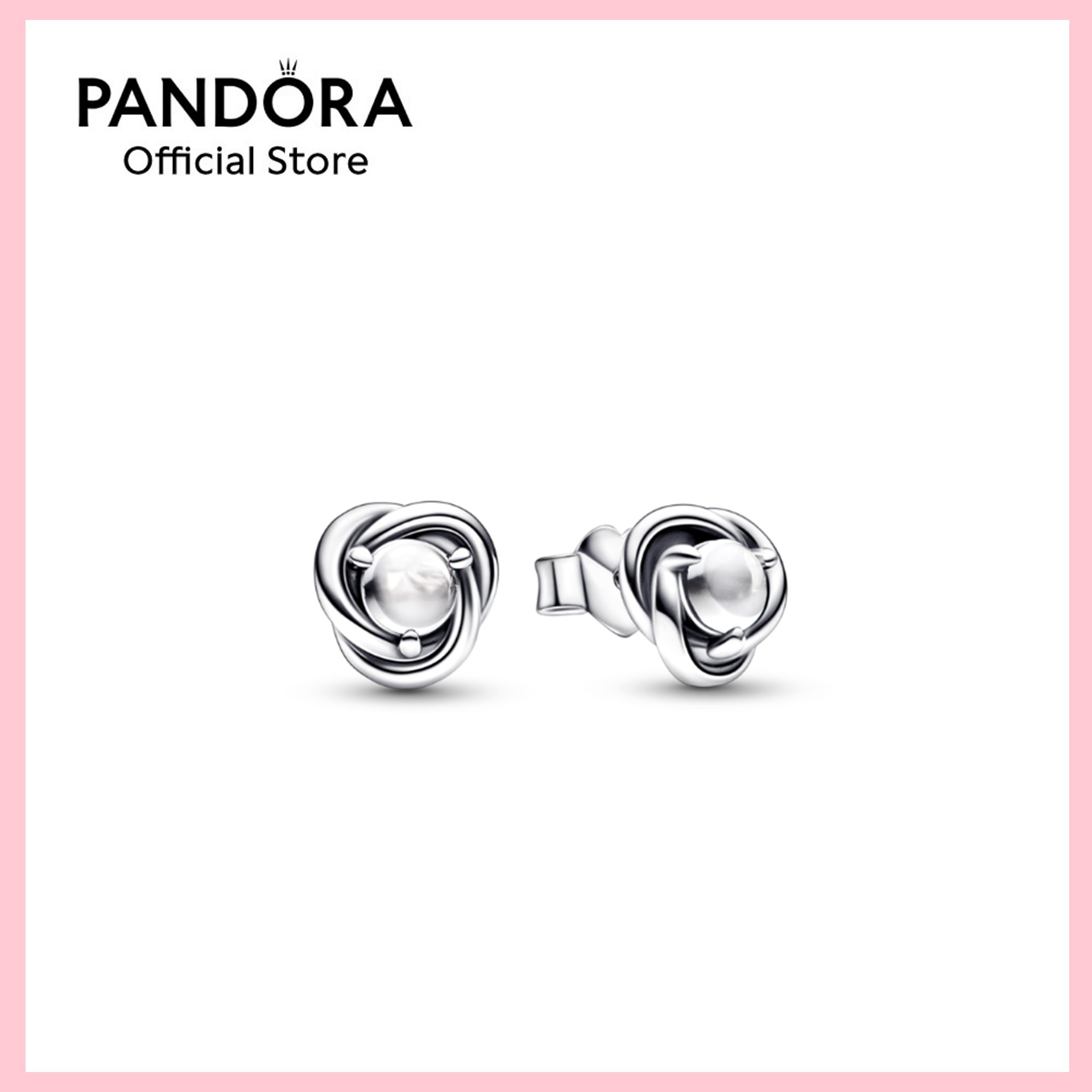 Pandora Clear Eternity Circle Stud Earrings