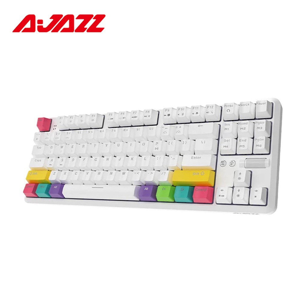Ajazz K870T Bluetooth Mechanical Keyboard RGB 87-key Dual-Mode Red Switch